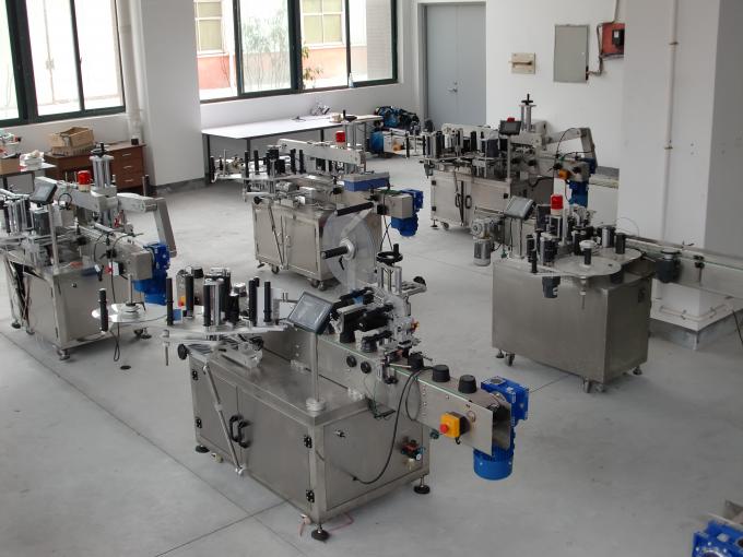 Botella cadrada etiquetadora horizontal dobre lado recipiente regular ou irregular