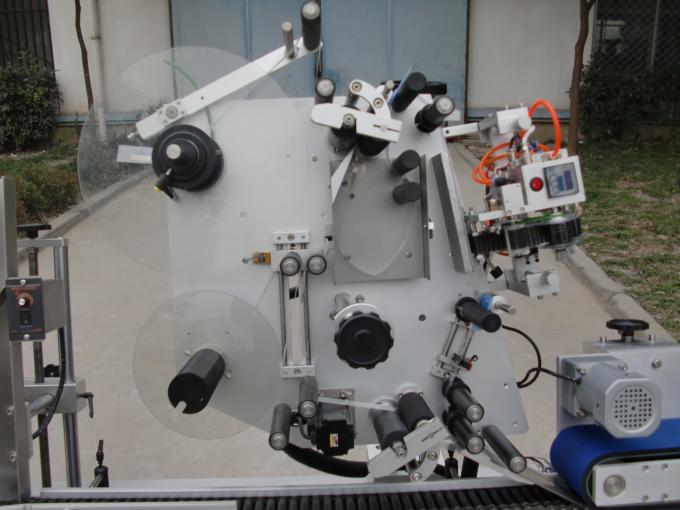 Máquina de etiquetaxe de frascos da marca HY con motor transportador, 7a máquina de adhesivos de etiquetas de baterías para electrónica