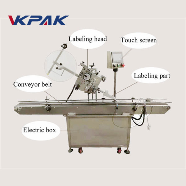 Aplicador de etiquetas de superficie plana automática de ollo eléctrico Máquina de etiquetaxe máis lixeira