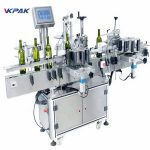 Máquina de etiquetaxe de botellas redondas de uso múltiple para control PLC de viño tinto