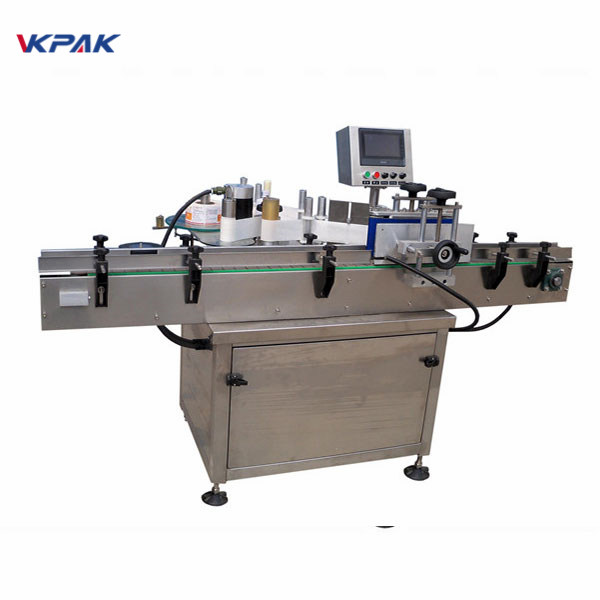 SUS304 Servomotor Control automático de etiquetas de botellas redondas
