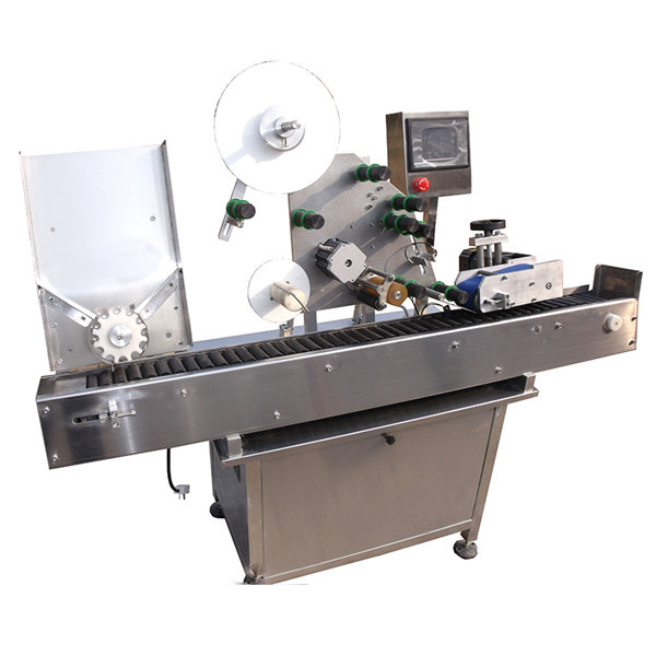 Etiquetadora de etiqueta adhesiva de frasco de botella redonda pequena con mesa xiratoria