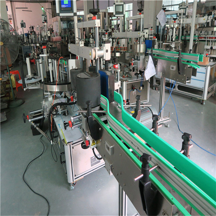 China Máquina de etiquetaxe de botellas de adhesivo autoadhesivo de dobre lado 190 mm de altura máx