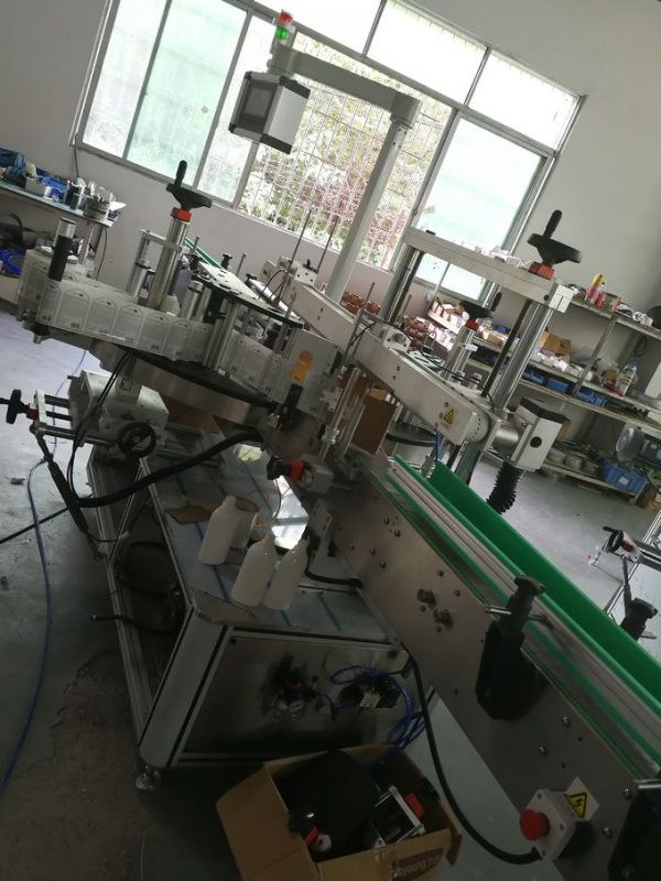 Etiquetadora de adhesivos autoadhesivos cara dianteira e traseira, aplicador de etiqueta de botella