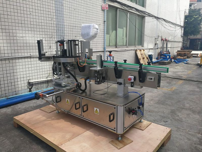 Proveedor de control de PLC da máquina de etiquetaxe de botellas redondas automáticas autoadhesivas de China