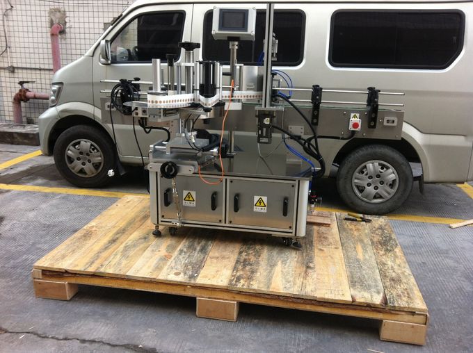 Etiquetadora frontal e traseira automática completa para botes redondos para mascotas